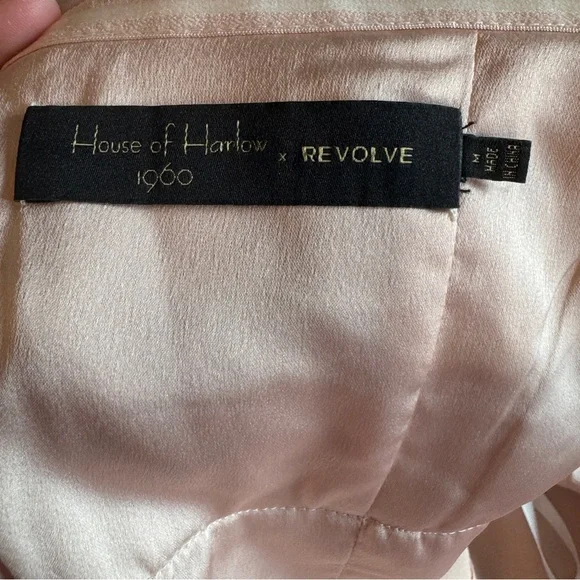 House of Harlow 1960 X REVOLVE Burna Blouse Cream Sz M Romantic Flouncy Coquette - Picture 11 of 16